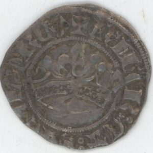 France  Compté de Provence Sol Coronat (1347-1362) Jeanne de Naples et Louis de Tarente (ss-vz)