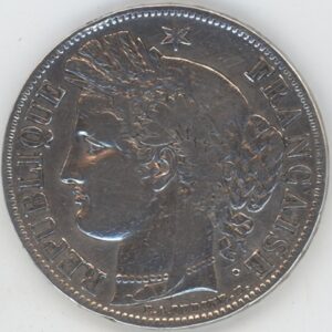 France 5 Francs 1849 A Cérès (ss) en argent