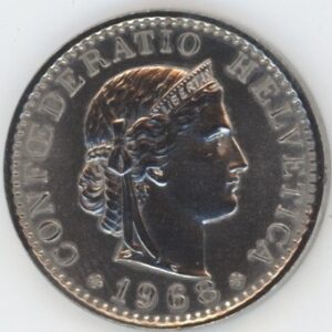 20 Centimes 1968 (vz-unz)