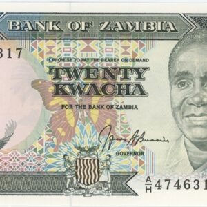 Zambia 20 Kwacha ND (1989-91) Neuf