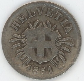 5 Centimes 1851 (s)