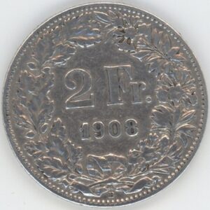 2 Francs 1908 (ss)