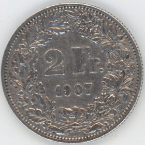 2 Francs 1907 (ss)