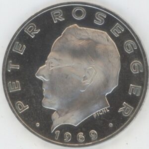Autriche 25 Schilling 1969 Peter Rosegger (vz-unz) en argent