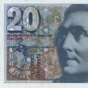20 Francs 1992 (Saussure)