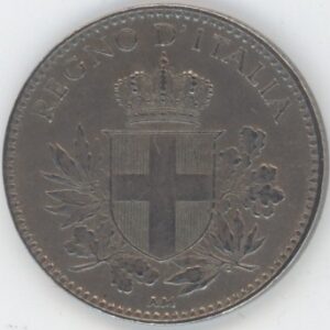 Italie 20 Centesimi 1919 R Vittorio Emanuele III Lisse (ss)
