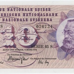 10 Francs 1973 (Gottfried Keller)