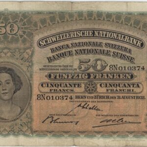 50 Francs 1938 Bucheron / Holzfäller