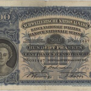 Suisse 100 Francs 1942 Faucheur 2ème émission