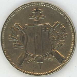 Jeton de Tir Fédéral Chaux de Fonds 1863 (ss-vz)