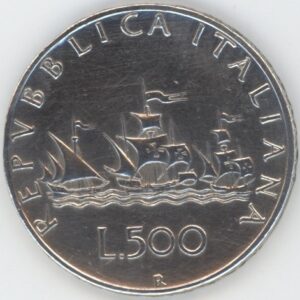 Italie 500 Lire 1961 R (ss) en argent