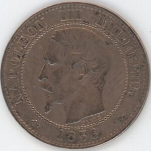 France 2 Centimes 1856 A Napoleon III (ss)