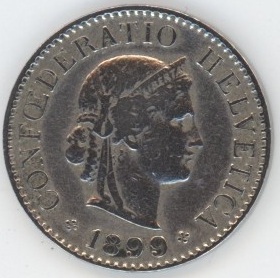 5 Centimes 1899 (s-ss)