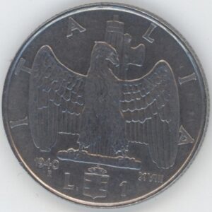 Italie 1 Lira 1940 R XVIII magnétique Vittorio Emanuele III (vz)