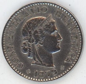 5 Centimes 1879 (ss+)