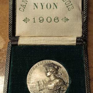 Médaille de Tir Cantonal Vaudois Nyon 1906 (unz) en argent
