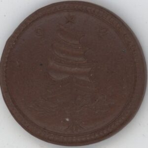 Germany Land de Saxe 1 Mark 1921 Porcelaine marron (vz-unz)