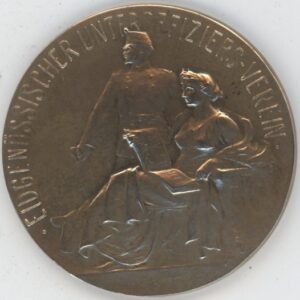 Médaille Militaire Eidgenössischer Unteroffiziers Verein Zentralfest St Gallen 1911(vz)