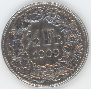 50 Centimes 1909 (ss)
