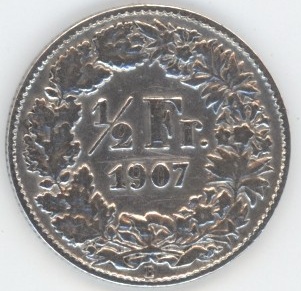 50 Centimes 1907 (ss)