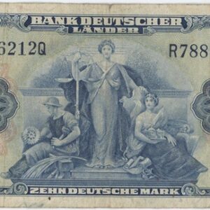 Allemagne Bank Deutscher Länder 10 Mark 1949