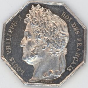 Médaille Jeton Banque Provinciale de Lille 1836 (ss+) en argent