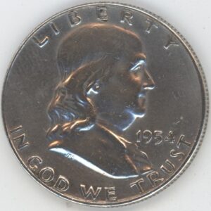 USA Half Dollar 1954 D Franklin (ss) en argent