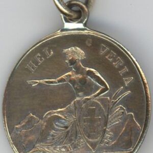 Médaille Fête Fédérale de Musique Militaire. et Populaire le Locle 1870 (ss+)