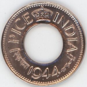 India-British (Colony) 1 Pice 1944 George VI (vz)