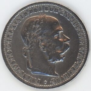 Autriche 1 Couronne 1893 François Joseph Ier (ss) en argent