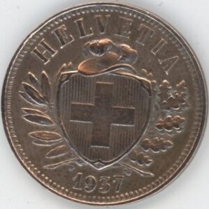 2 Centimes 1937 (ss+)