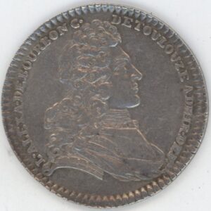 Jeton de Marine Galères Royales Louis Alexandre de Bourbon comte de Toulouse 1738 (ss+) en argent