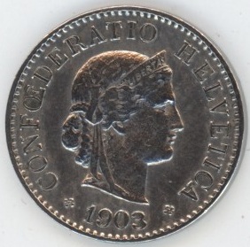 5 Centimes 1903 (ss+)