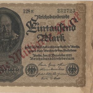 Germany Reichsbanknote 1 Milliarde Mark sur 1000 Mark 1922