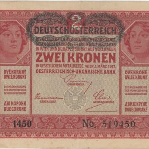 Autriche 2 Kronen 1917 (Deutschösterreich)