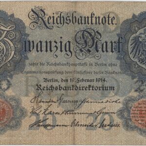 Germany Reichsbanknote 20 Mark 1914