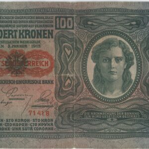 Autriche 100 Kronen 1912
