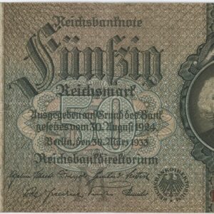 Germany 50 Reichsmark 1933