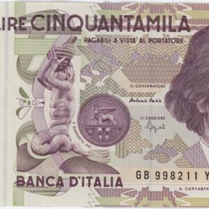 Italie 50 000 Lire 1992