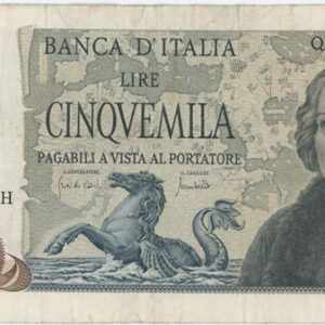 Italie 5000 Lire 1971 Colombo