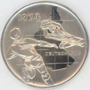 Médaille Fussball Weltmeisterschaft Deutschland 1974 (vz) en argent