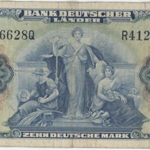 Allemagne Bank Deutscher Länder 10 Mark 1949