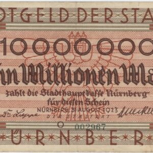 Germany Nürnberg 10 000 000 Mark 1923