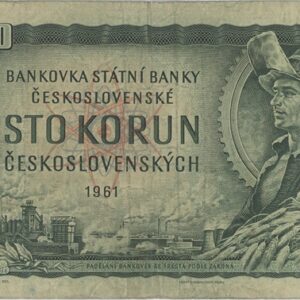 Tchécoslovaquie 100 Korun 1961