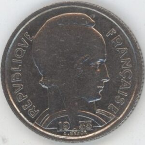 France 5 Francs 1933 Bazor (ss+)