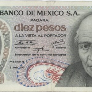 Mexico 10 Pesos 1971