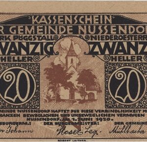 Autriche Nussendorf 20 Heller 1920