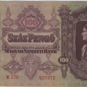 Hongrie 100 Pengö 1930