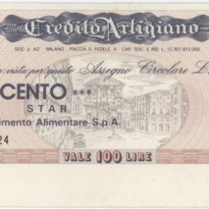 Italie Credito Artigiano Milano 100 Lire 1977