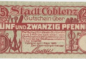 Germany Coblenz 25 Pfennig 1920